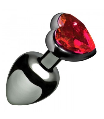 HEART JEWEL PLUG SMALL (RED)