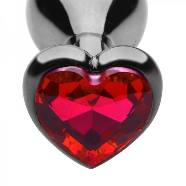 HEART JEWEL PLUG SMALL (RED)
