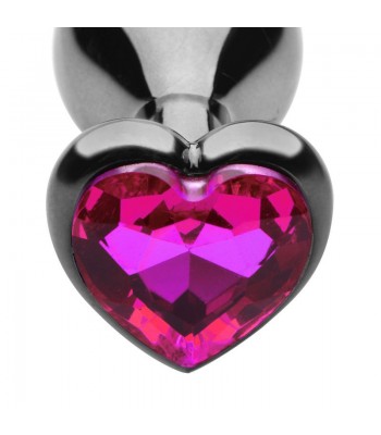 HEART JEWEL PLUG LARGE (PINK) 2