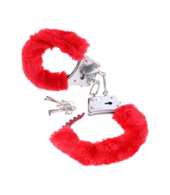 Beginner's Furry cuffs Red