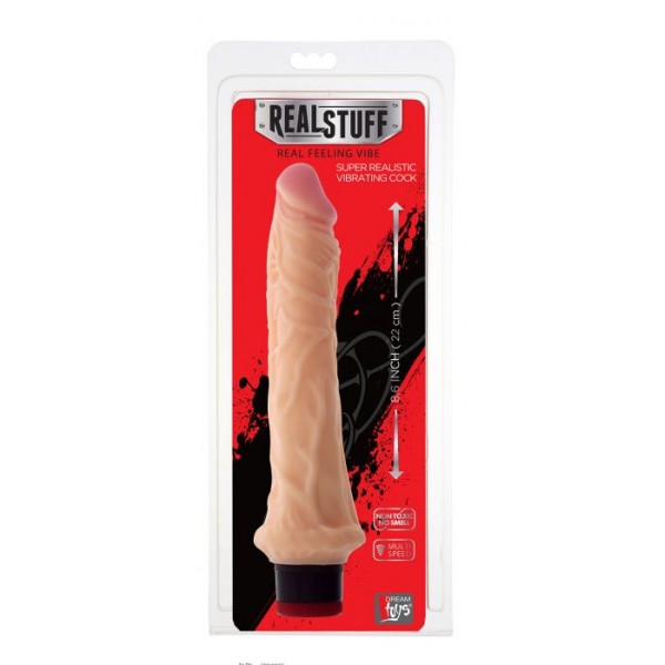 REALSTUFF 8.6INCH VIBRATOR FLESH