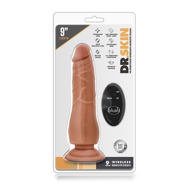 DR. SKIN 9INCH WIRELESS REMOTE DILDO
