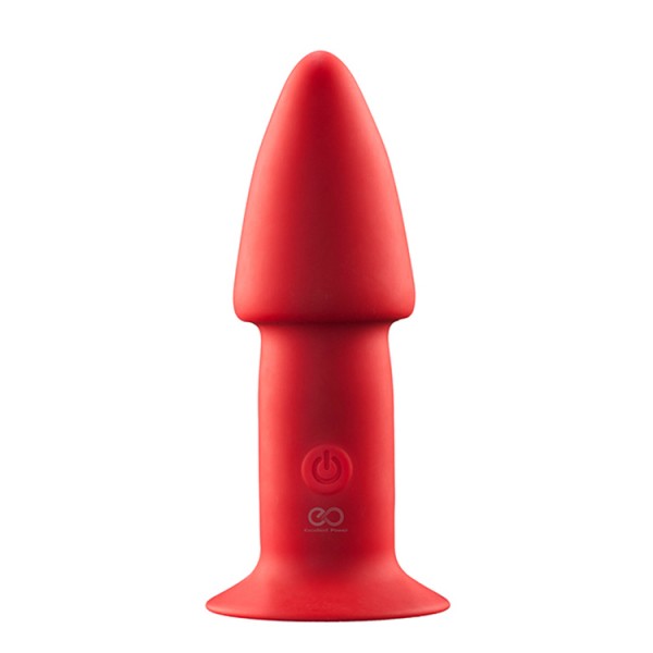 5INCH RECHARGEABLE BUTTPLUG RED