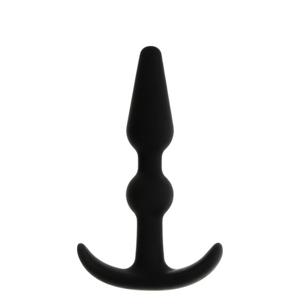 T-SHAPE SILICONE BUTT PLUG BLACK
