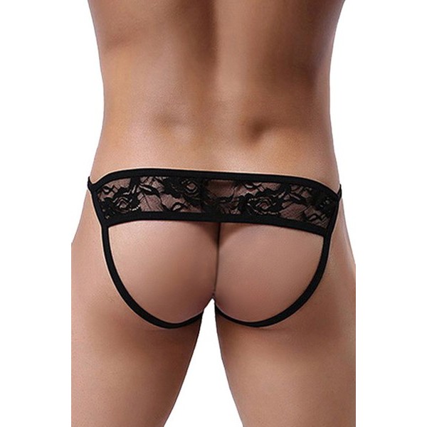 Jock-strap noir avec dentelle Paris...