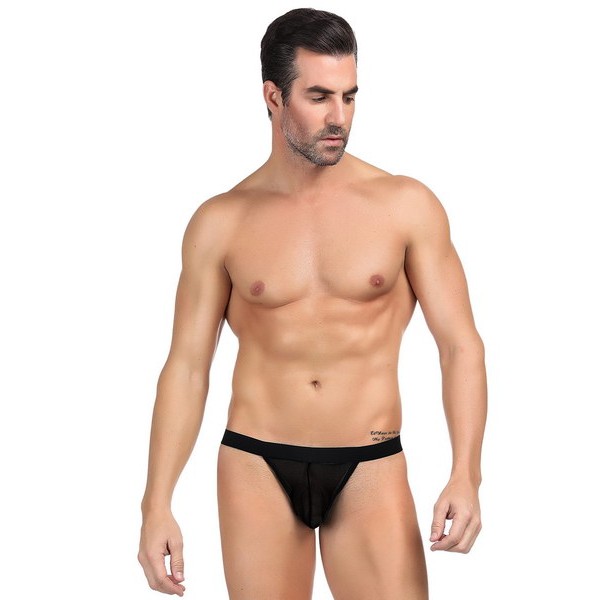 String noir résille homme Paris...