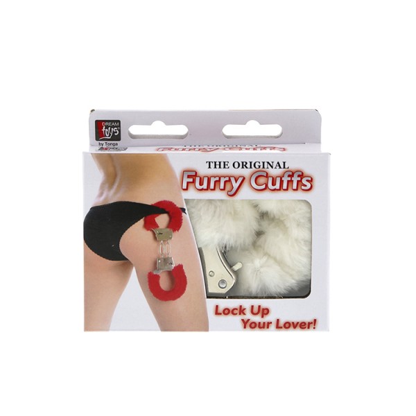 DREAM TOYS HANDCUFFS WITH PLUSH WHITE
