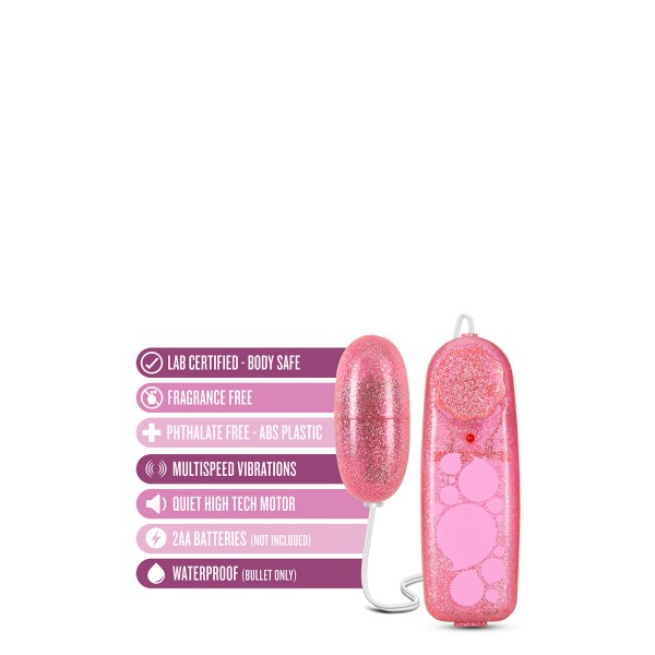 B YOURS GLITTER POWER BULLET PINK
